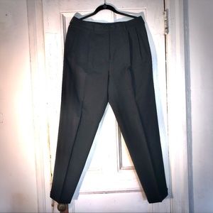 Incotex pleated wool trousers charcoal gray